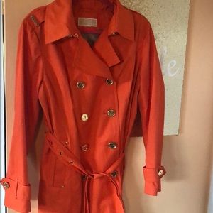 Michael kors orange trench coat